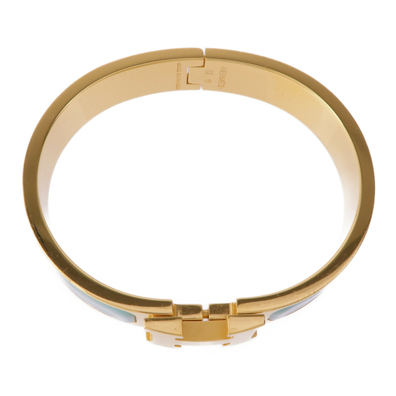 HERMES 琺瑯/金屬Clic H手鐲-3