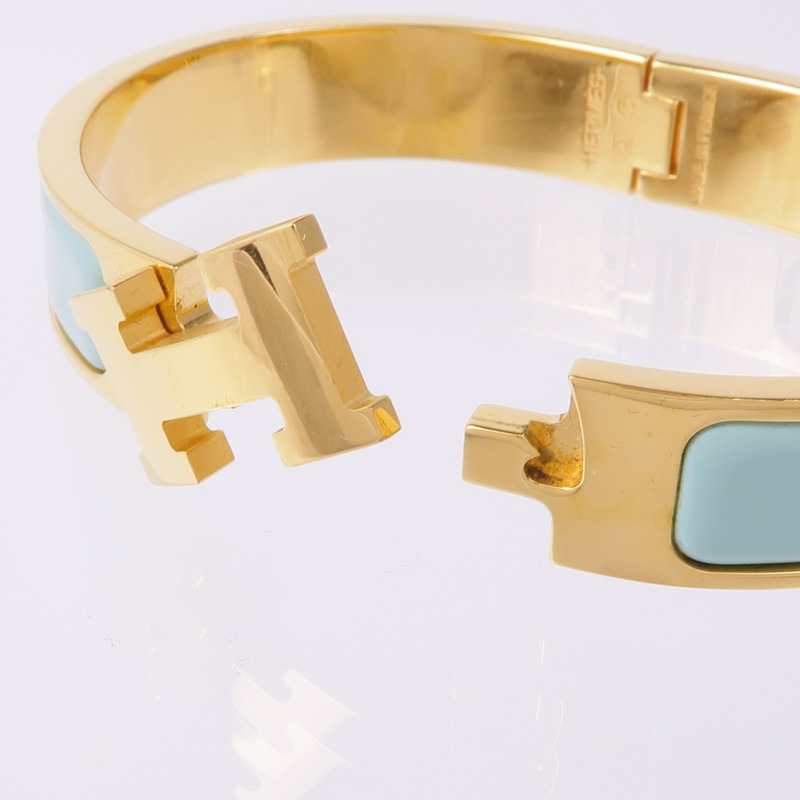 HERMES 琺瑯/金屬Clic H手鐲-5