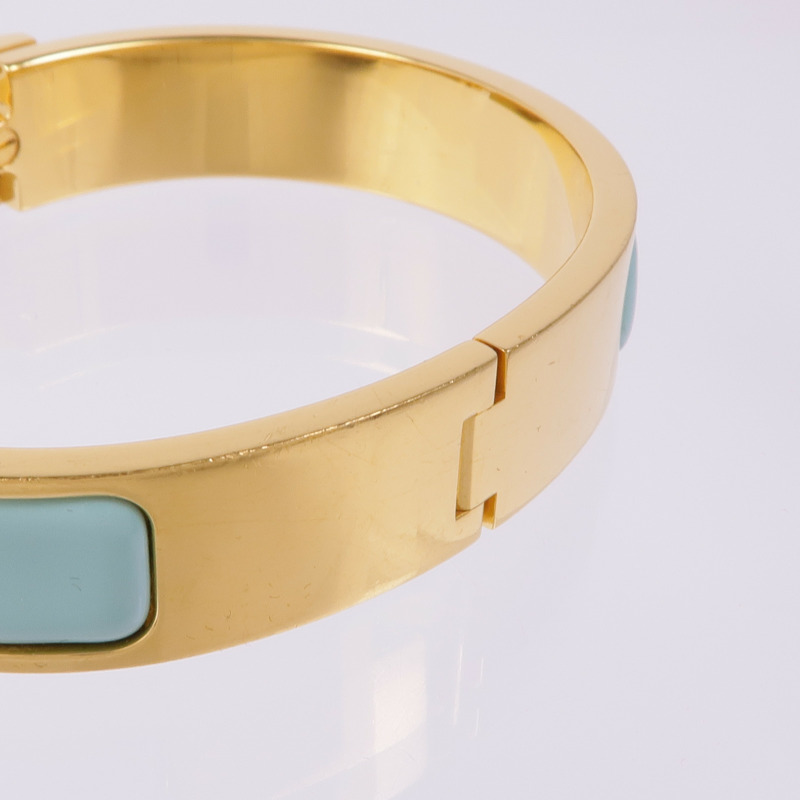 HERMES 琺瑯/金屬Clic H手鐲-8