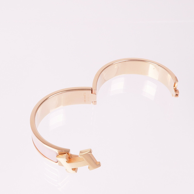 HERMES 琺瑯/金屬Clic H手鐲-7