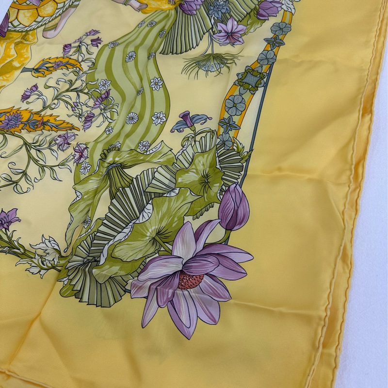 Hermes 愛馬仕 絲巾,辯才天女 90*90cm-4