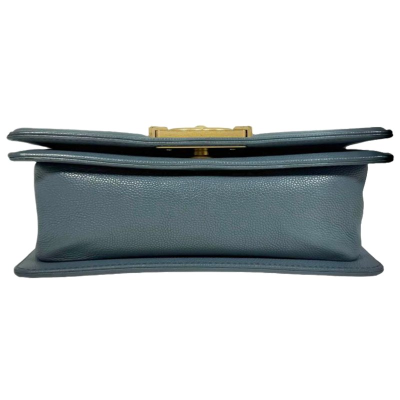 【2507】Chanel 香奈兒Le Boy Small Lagoon Green Crossbody Bag 25 系列魚子醬色真皮手袋-5