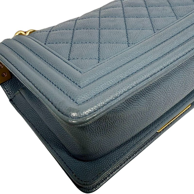 【2507】Chanel 香奈兒Le Boy Small Lagoon Green Crossbody Bag 25 系列魚子醬色真皮手袋-8