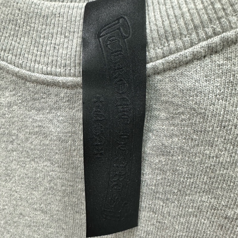 Chrome Hearts 克羅心灰色三十字植絨圓領衛衣 S碼-4