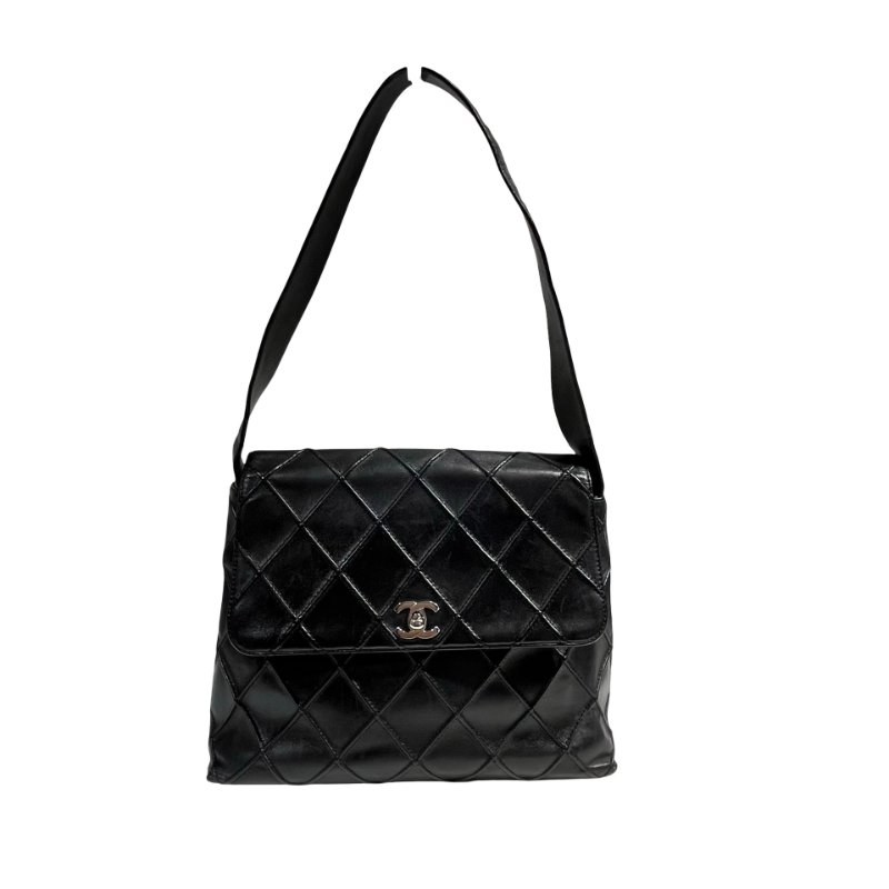 CHANEL QUILTED VINTAGE BLK SHOULDER BAG [3001101]-0