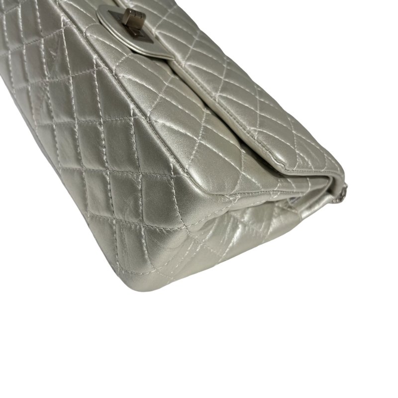CHANEL SILVER PHW 2.55 27CM LAMBSKIN [3001051]-5