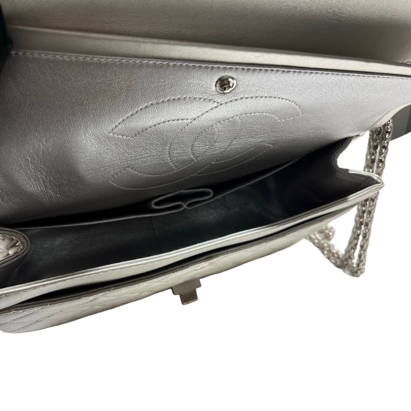 CHANEL SILVER PHW 2.55 27CM LAMBSKIN [3001051]-9