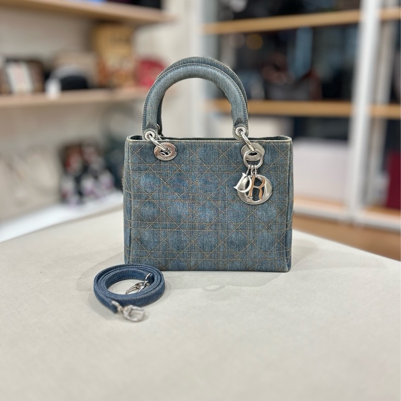 DIOR Lady 牛仔布手提包 2004年-0