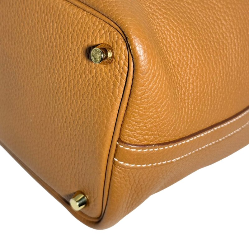 ［2720］愛馬仕HERMES PICOTIN 18 金棕TC皮 Z刻-9