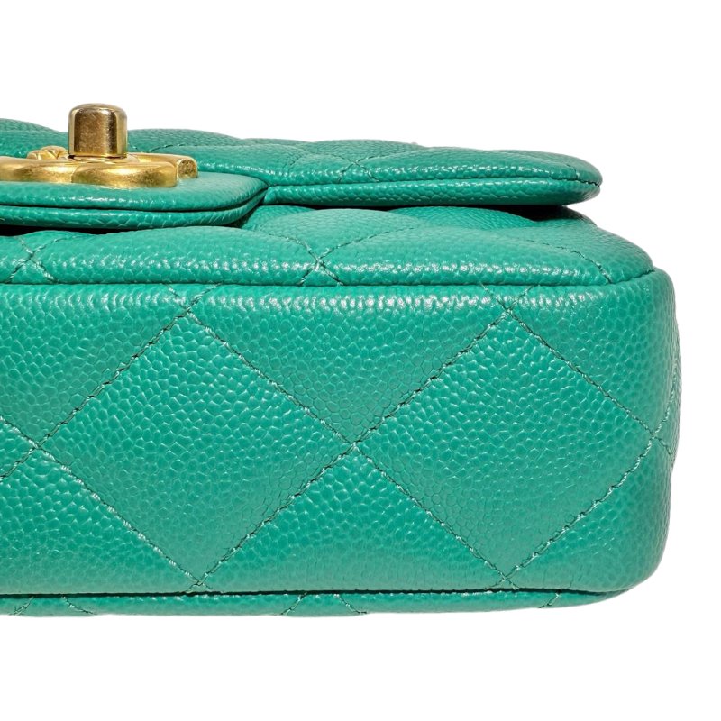 ［ 2778］ Chanel 香奈兒 23P mini  松柏綠（荔枝皮）-8