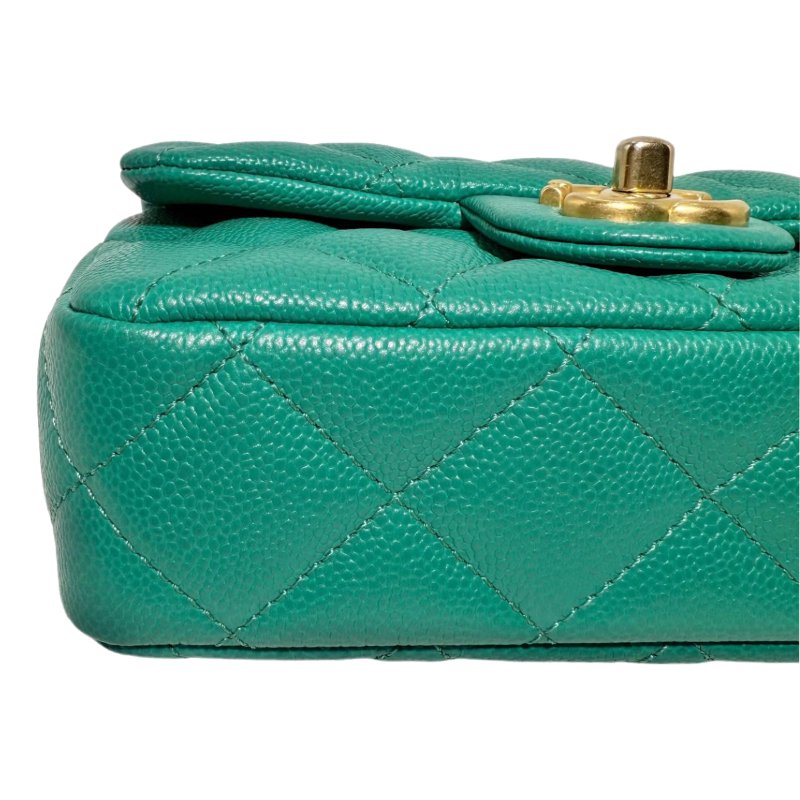 ［ 2778］ Chanel 香奈兒 23P mini  松柏綠（荔枝皮）-9