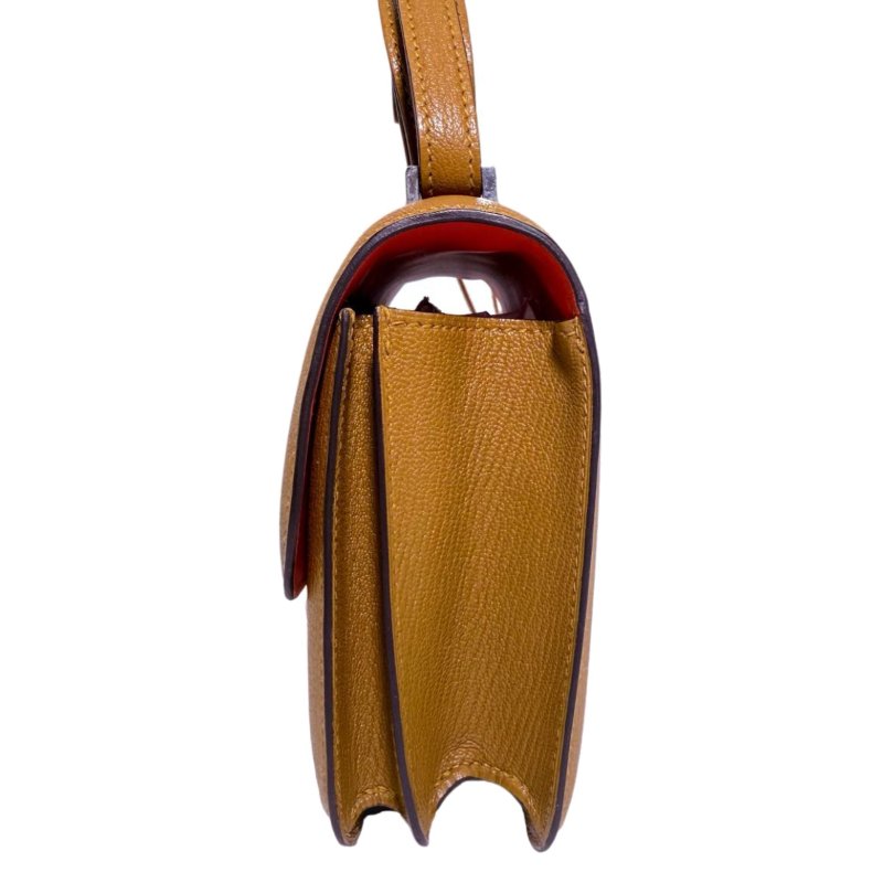［ 3765］ Hermès CONSTANCE 19 (牛皮紙色)山羊皮 銀扣-3