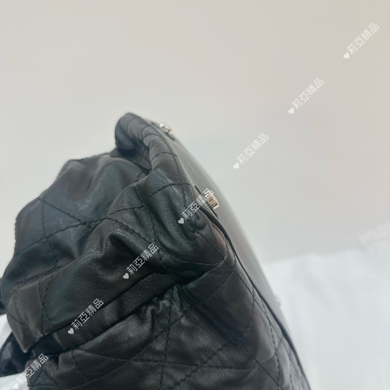 莉亞精品♡ Dior黑銀雲朵鏈條包 二手美包-10