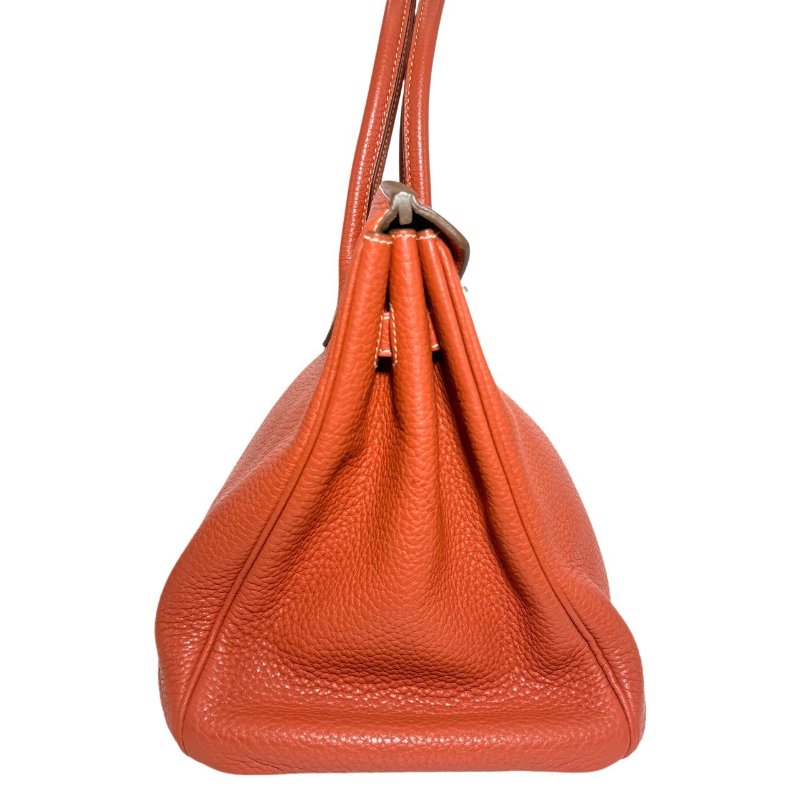 ［ 3531］ Hermès 愛馬仕 BIRKIN 35 (三文魚色)Togo 皮 銀扣-3