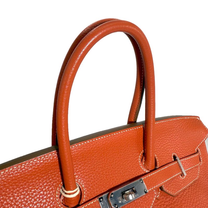 ［ 3531］ Hermès 愛馬仕 BIRKIN 35 (三文魚色)Togo 皮 銀扣-9