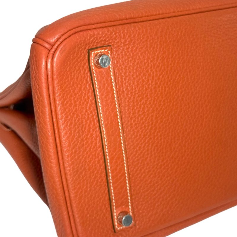 ［ 3531］ Hermès 愛馬仕 BIRKIN 35 (三文魚色)Togo 皮 銀扣-10