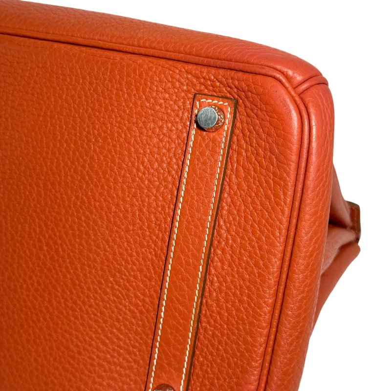 ［ 3531］ Hermès 愛馬仕 BIRKIN 35 (三文魚色)Togo 皮 銀扣-12