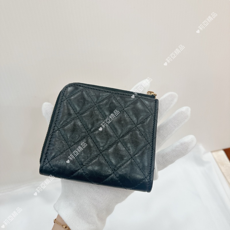 莉亞精品♡ Chanel 2.55 L型短夾 二手美品-2