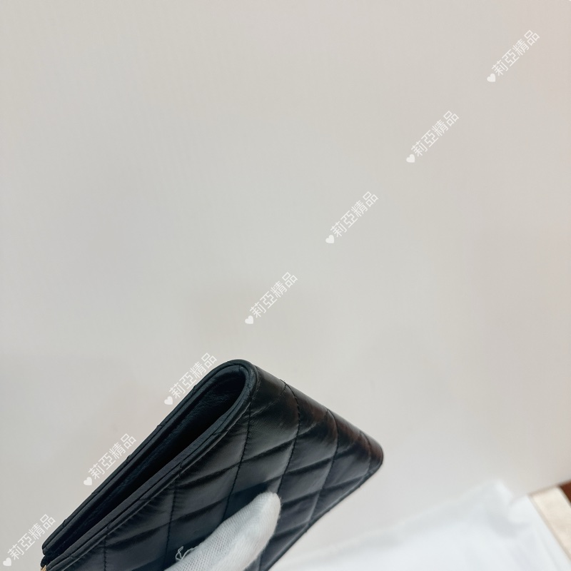 莉亞精品♡ Chanel 2.55 L型短夾 二手美品-7