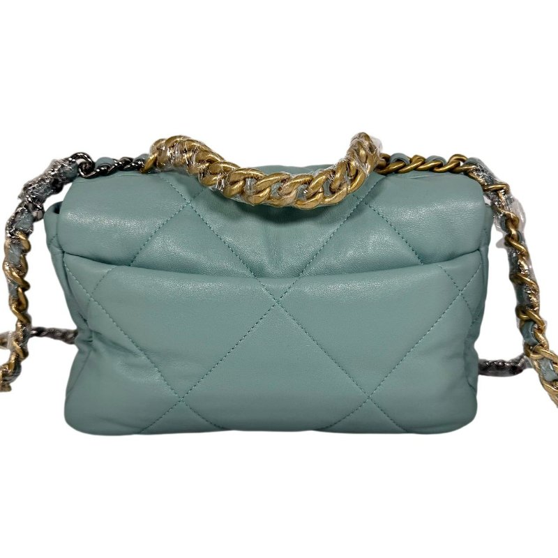 【2617】香奈兒 Chanel 19Bag 29系列 湖水藍(羊皮) 小號-1