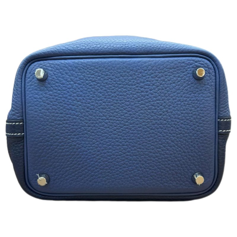  [ 2443］ Hermès 愛馬仕 Picotin  (普魯士藍）TC皮，銀扣-4