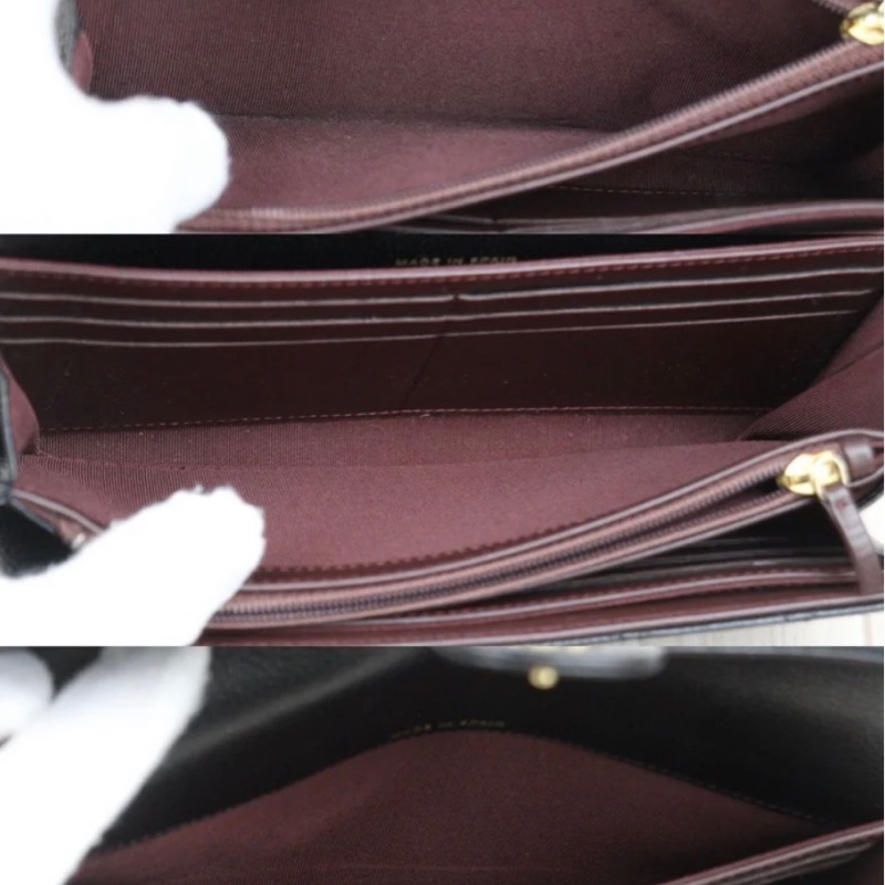 「JL精品代購」98新 Chanel 香奈兒 荔枝牛皮 翻蓋長夾-6