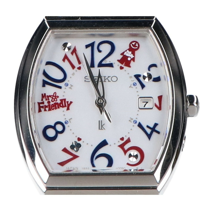 精工 LUKIA 30週年紀念款 MR.FRIENDLY 合作限量版(日本500枚)Happy Collection Date 太陽能電波腕錶 銀色 女款-1