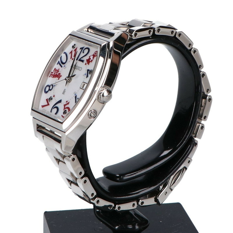 精工 LUKIA 30週年紀念款 MR.FRIENDLY 合作限量版(日本500枚)Happy Collection Date 太陽能電波腕錶 銀色 女款-2