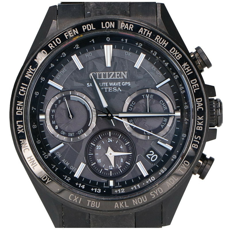 CITIZEN CC4044-53E 35週年限量版全球1000枚,Attesa ACT Line Eco-Drive GPS 電波手錶,黑色,男士-0