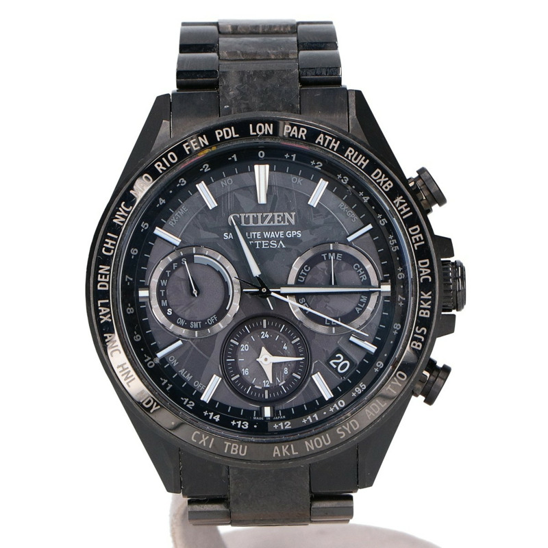 CITIZEN CC4044-53E 35週年限量版全球1000枚,Attesa ACT Line Eco-Drive GPS 電波手錶,黑色,男士-1