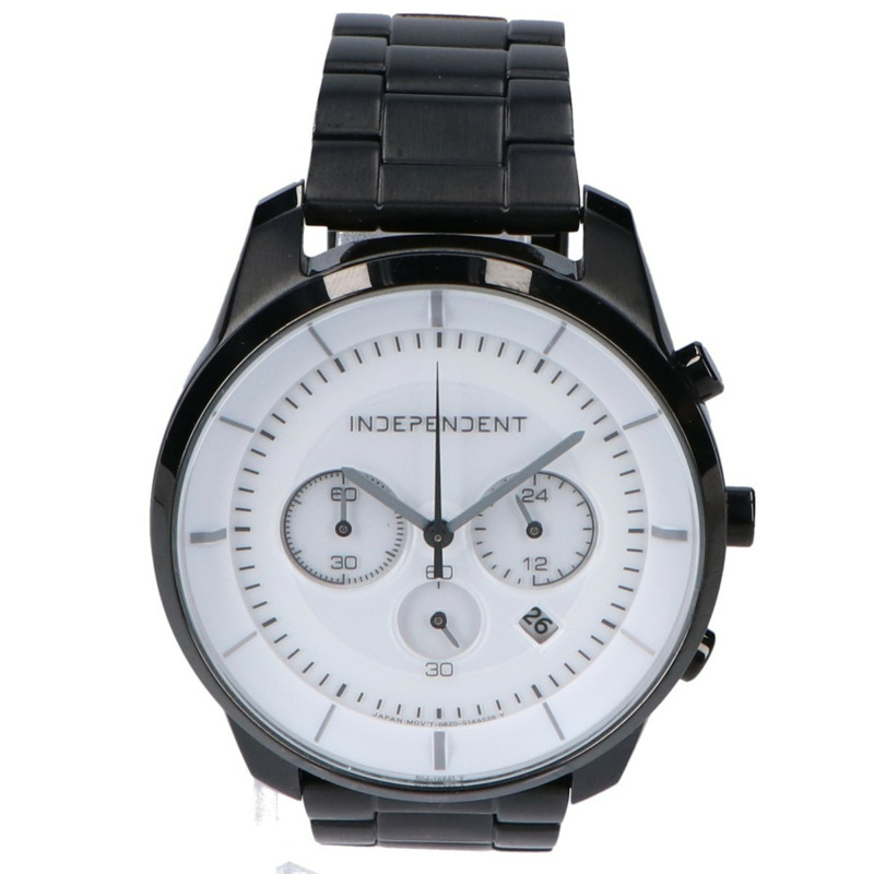 CITIZEN KF5-144-11 INDEPENDENT 永恆系列計時碼錶太陽能男士手錶,黑色-1