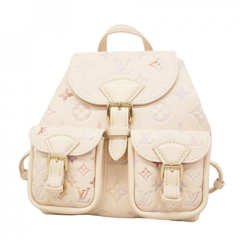 Louis Vuitton Monogram Empreinte 背包 M15113 Dream Cream 女款-0
