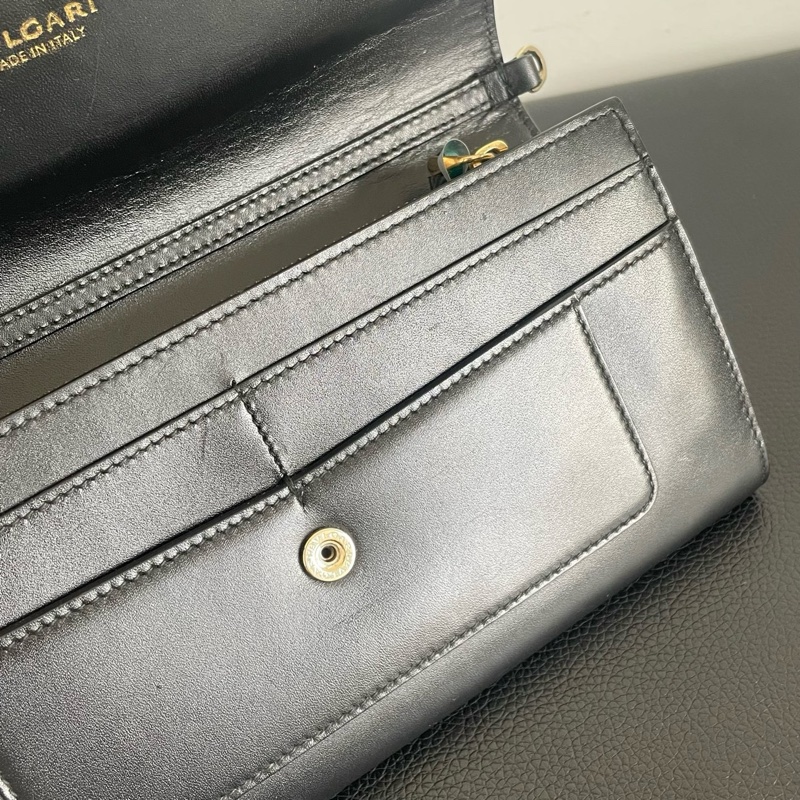 Bvlgari黑色蛇頭鏈條包woc 手提包-9