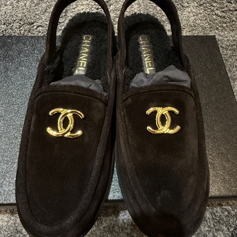 香奈兒毛絨樂福鞋