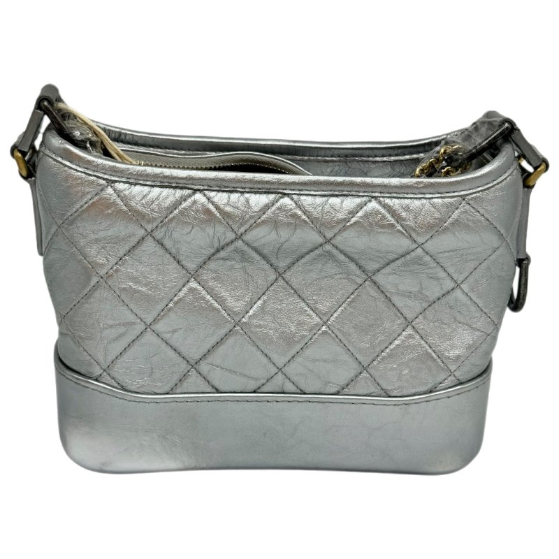 [2050] CHANEL香奈兒Gabrielle 流浪包 銀色 小號-1