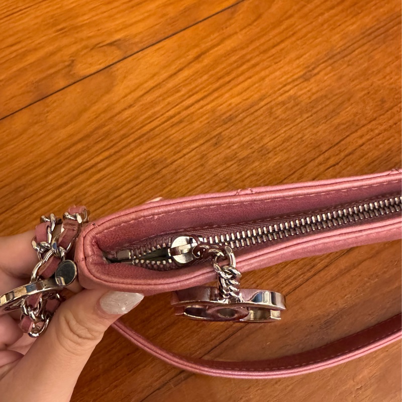 chanel粉色手提小包/晚宴包-14