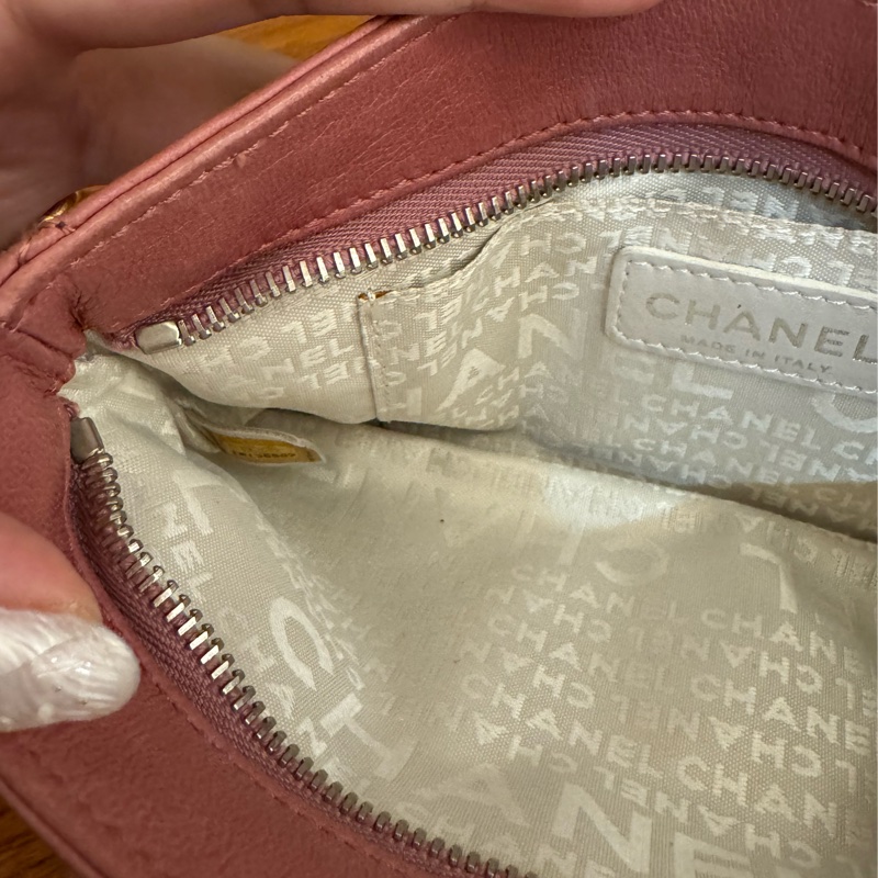 chanel粉色手提小包/晚宴包-20