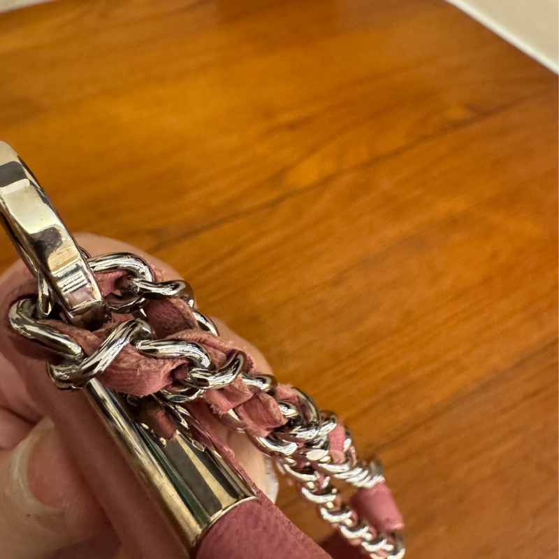 chanel粉色手提小包/晚宴包-44