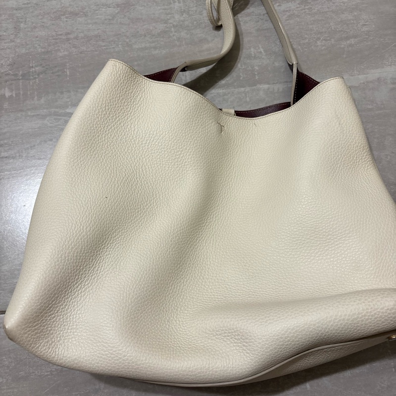 Tod’s肩背包 白色 荔枝紋-7