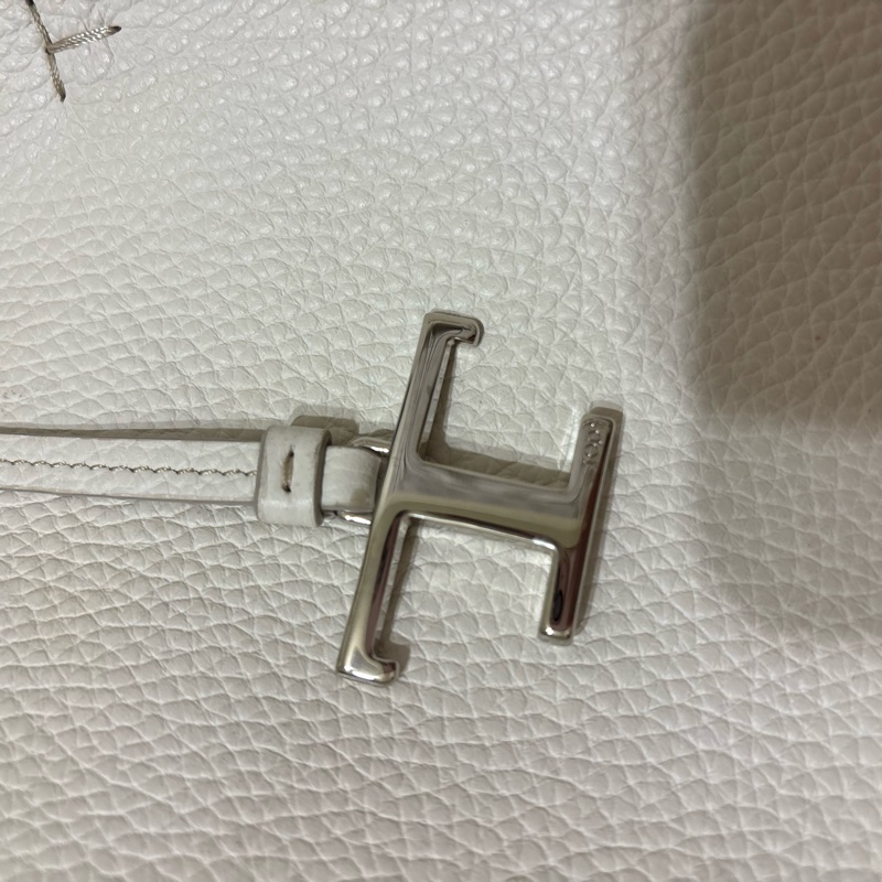 Tod’s肩背包 白色 荔枝紋-12