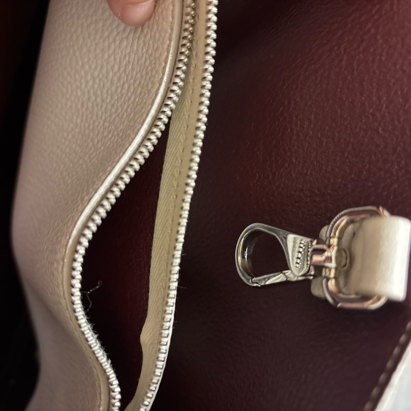 Tod’s肩背包 白色 荔枝紋-13