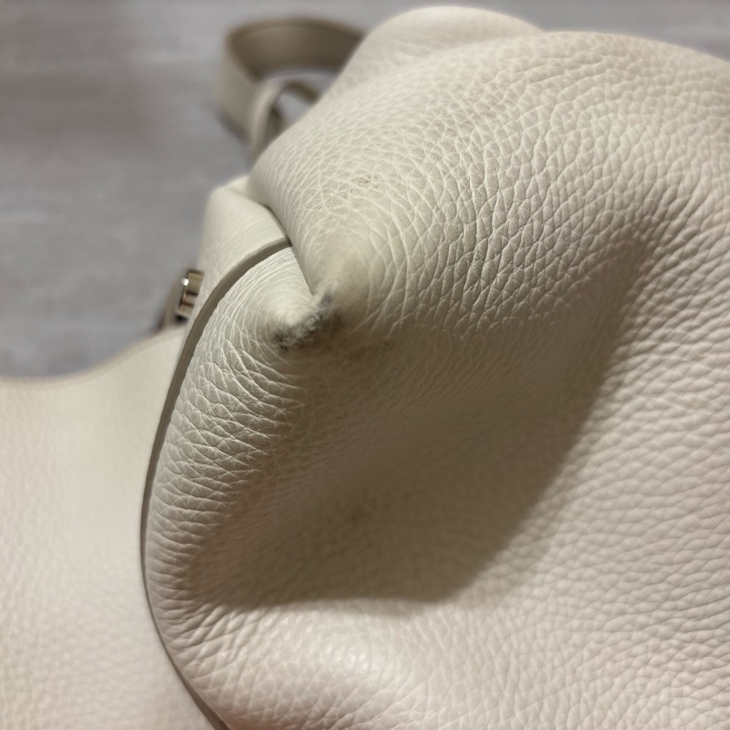 Tod’s肩背包 白色 荔枝紋-16