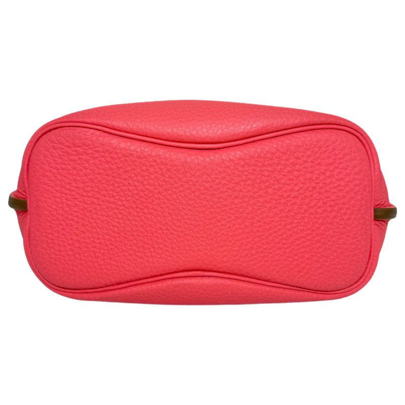 ［ 2892］ Hermès SO KELLY 22 (珊瑚粉) TG皮 銀扣-4