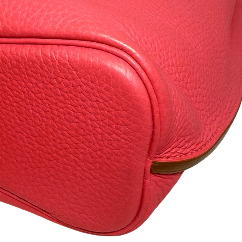 ［ 2892］ Hermès SO KELLY 22 (珊瑚粉) TG皮 銀扣-9