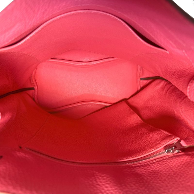 ［ 2892］ Hermès SO KELLY 22 (珊瑚粉) TG皮 銀扣-10