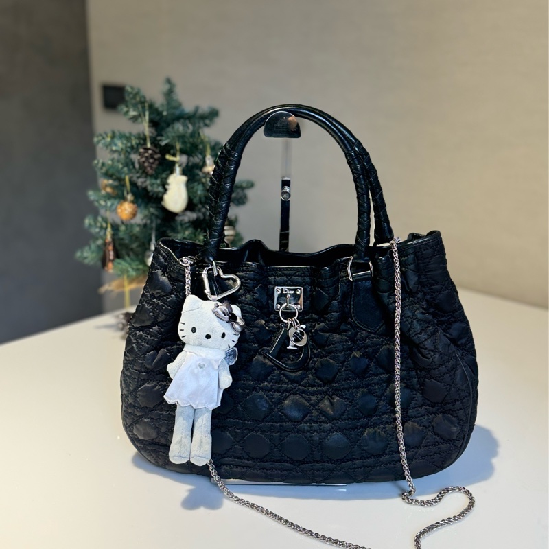 Dior 菱格紋黛妃托特包 Toujours （有保卡）-3