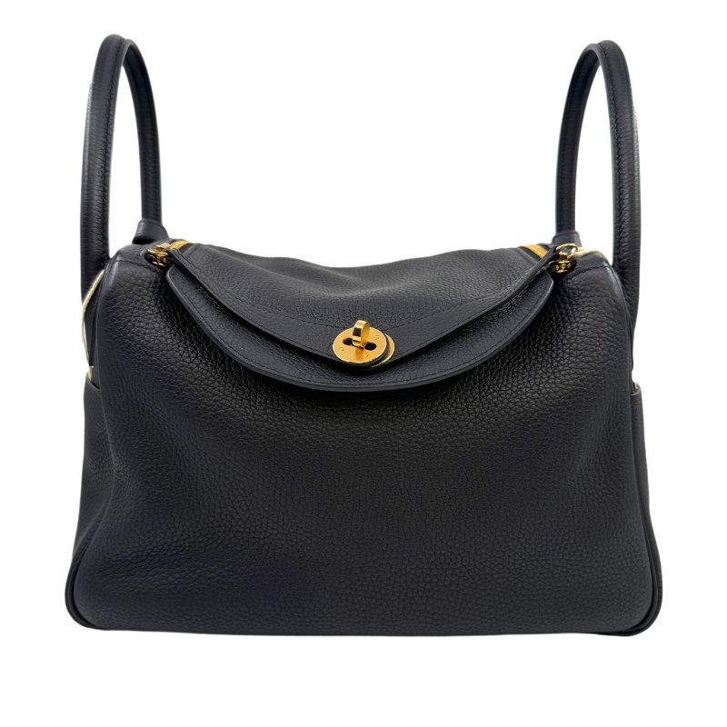 ［3426］愛馬仕Hermes Lindy30 黑金 EP皮  Y刻-0