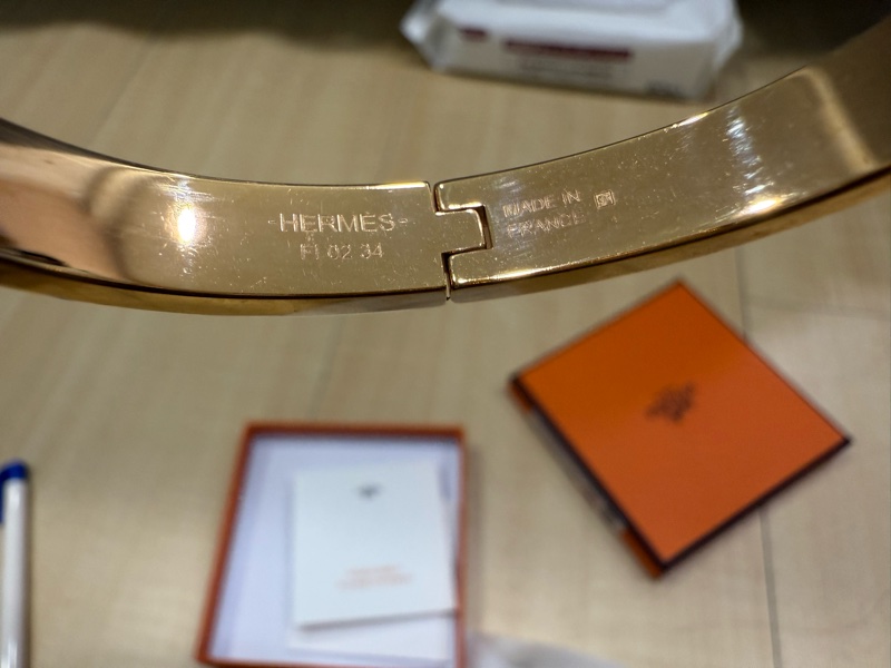 Hermes 愛馬仕 綠色 PM豬鼻子手鐲-3