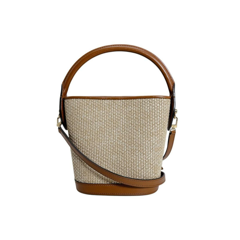 Louis Vuitton Petit Bucket 手提包，皮革，M59962，棕色-2