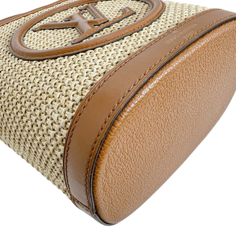 Louis Vuitton Petit Bucket 手提包，皮革，M59962，棕色-7